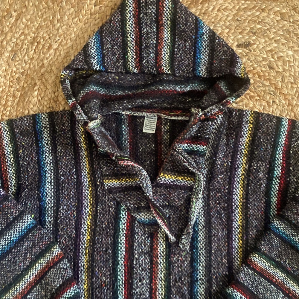 Mexican Multi-Colored Poncho